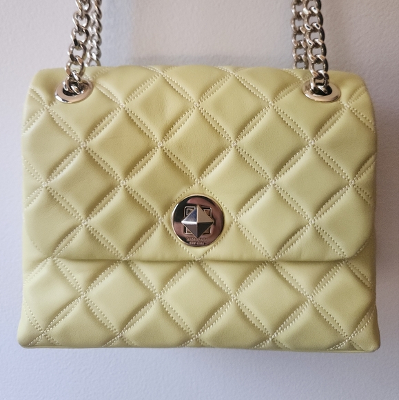 kate spade Handbags - Kate Spade Natalia Quilted Chain Medium Shoulder Bag Crossbody Frosty Lime